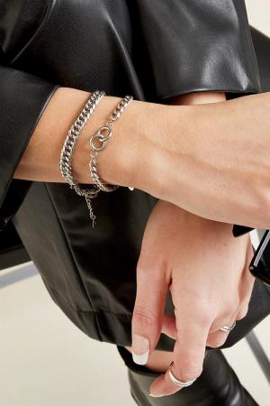 Bracelet Intertwined Couleur Or Acier Inoxydable h5 Image2