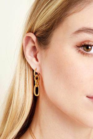 Boucles D'oreilles Spicy Argenté Acier Inoxydable h5 Image2