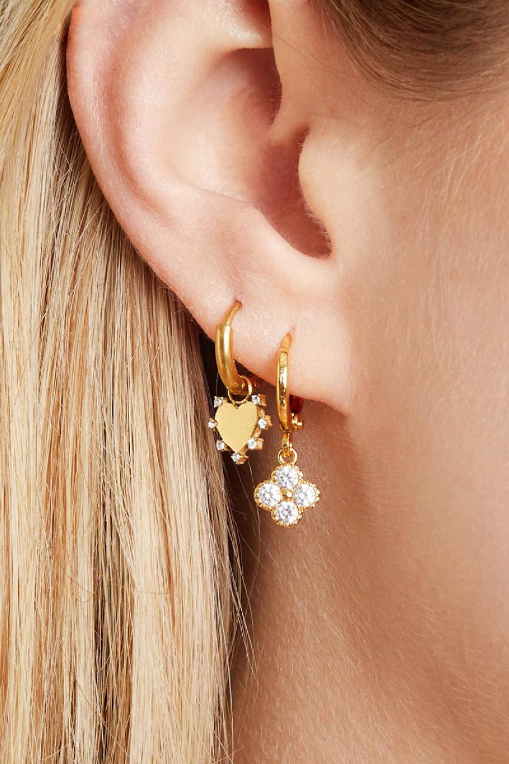 Boucles D'oreilles Clover Cuivré h5Image3