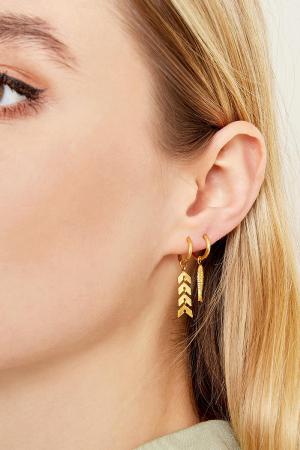 Boucles D'oreilles Fishbone Acier Inoxydable h5 Image3
