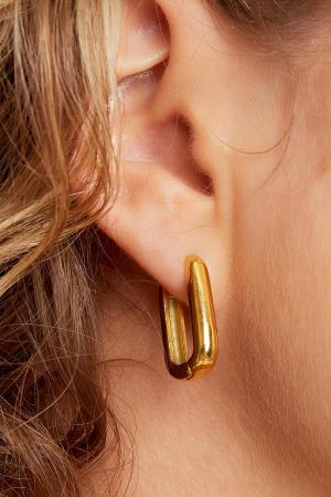 Boucles D'oreilles Carré Petit Acier Inoxydable h5 Image3