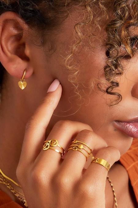 Boucles d'oreilles en forme de cœur en acier inoxydable 2