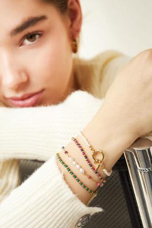 Bracelet Bicolore Vert Acier Inoxydable h5 Image3