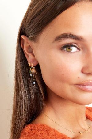 Boucles D'oreilles Avec Breloque Colorée Small Acier Inoxydable h5 Image2