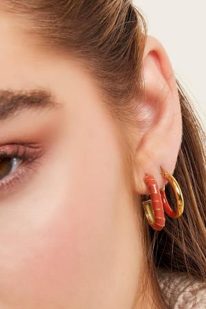 Boucles D'oreilles En Acier Inoxydable Vert h5 Image3