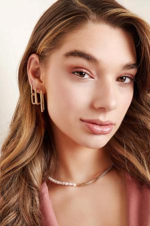 Boucles D'oreilles Avec Pierres Zircon Violet Cuivré h5 Image2