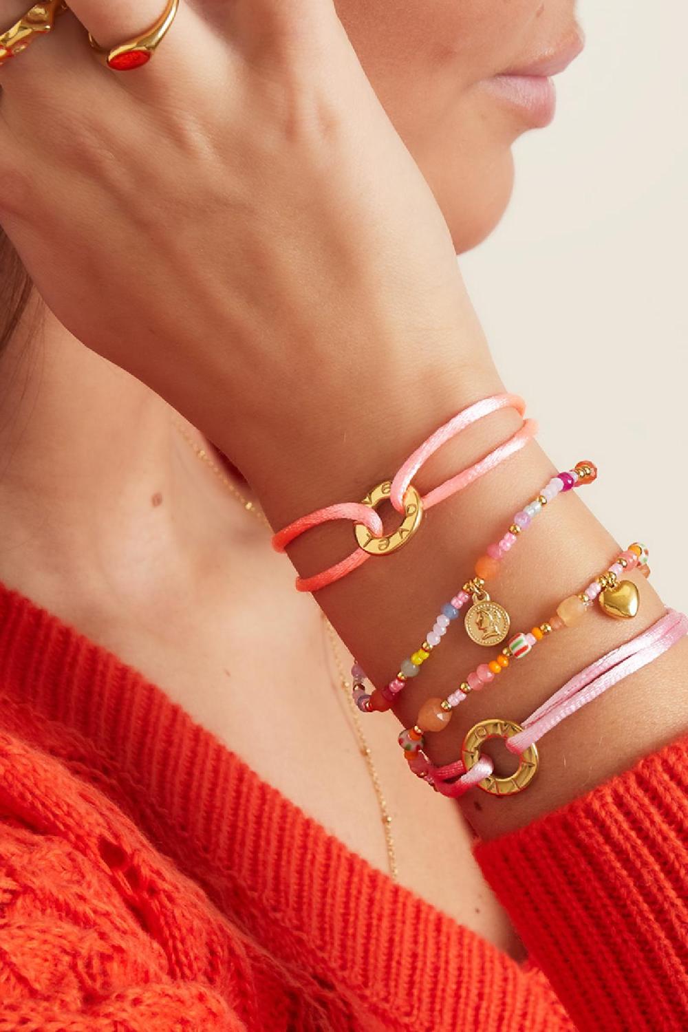 Bracelet Perlé Rosé Stone h5Image2