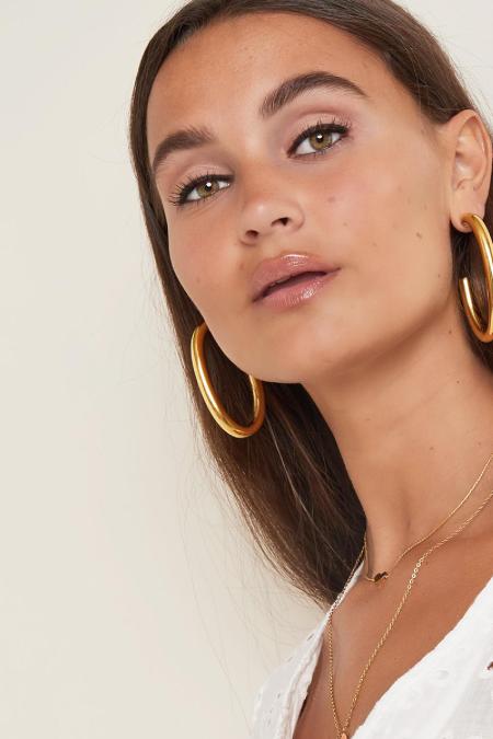 Boucles d'oreilles créoles massives Acier inoxydable 2
