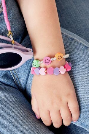 Bracelet Smiley Perle Collection Mère-Fille - Enfant Multicouleur h5 Image2