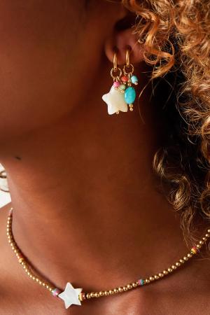 Boucles D'oreilles Étoiles Pendantes Acier Inoxydable h5 Image5