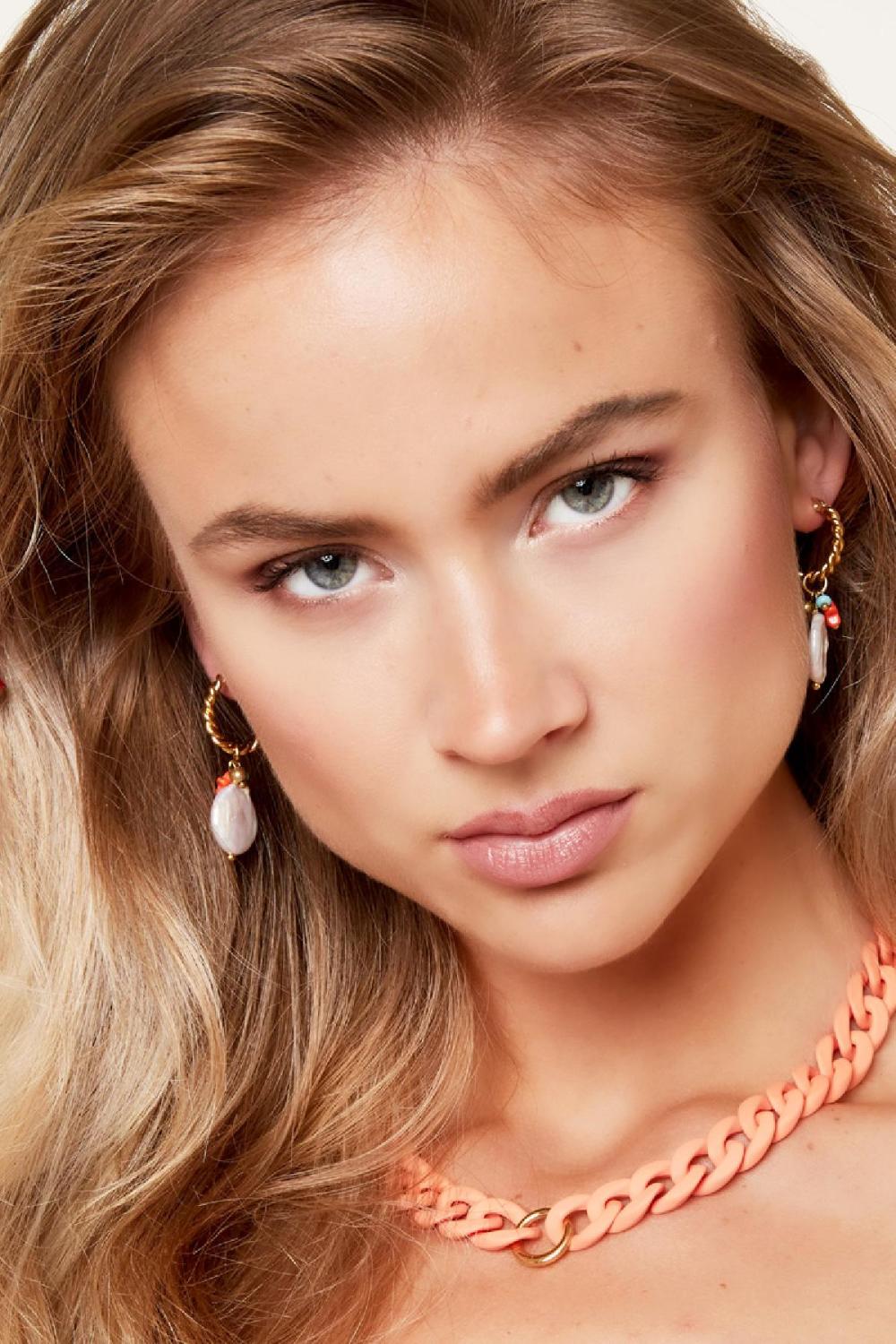 Boucles D'oreilles Pendantes - Collection Plage Argenté Acier Inoxydable h5Image2