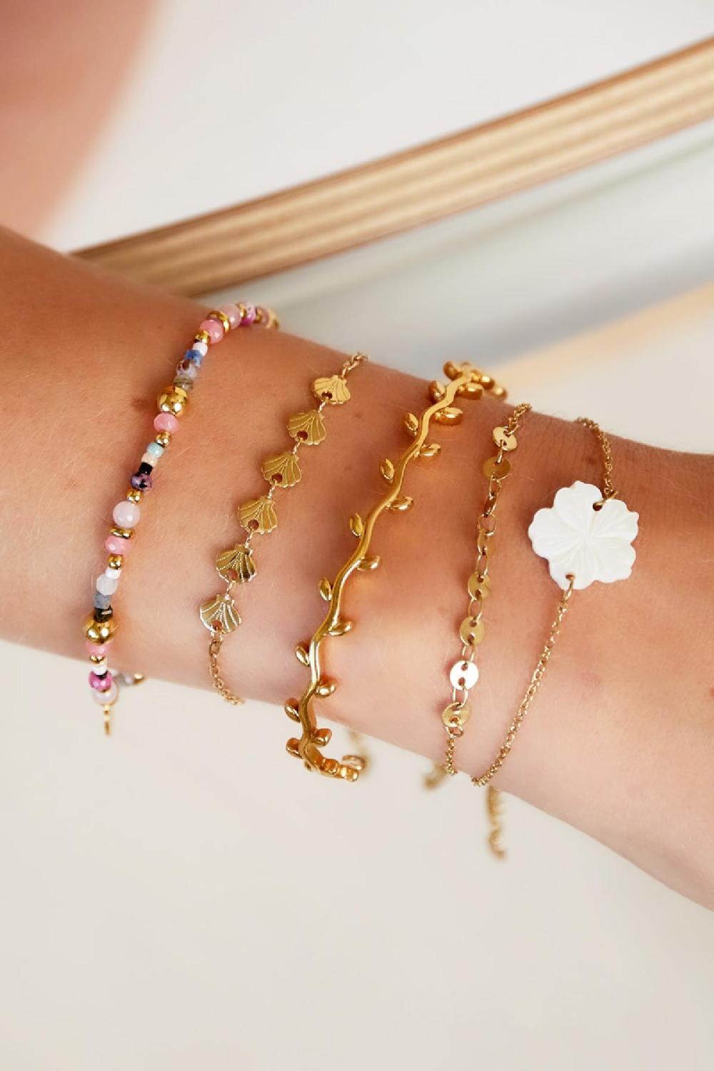 Bracelet Coquillage - Collection Plage Couleur Or Acier Inoxydable Image2
