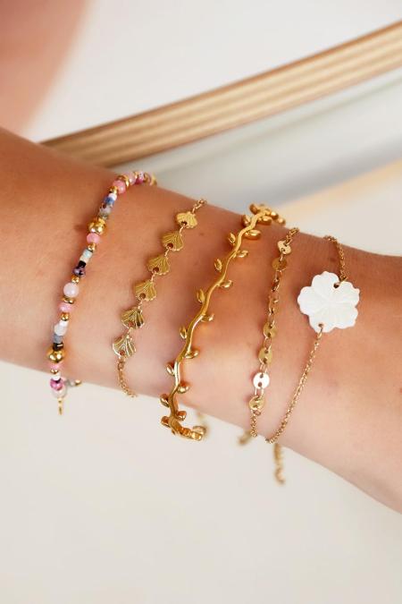 Bracelet coquillage - Collection plage Couleur or Acier inoxydable 2