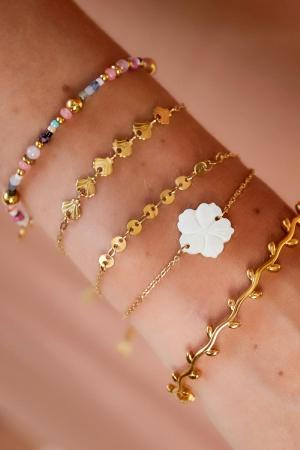 Bracelet Fleur - Collection Plage Couleur Or Acier Inoxydable h5 Image2