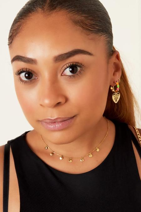 Boucles d'oreilles coeurs découpés Acier inoxydable 2