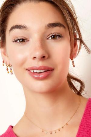 Boucles D'oreilles Trois Ronds - Collection Sparkle Cuivré h5 Image2