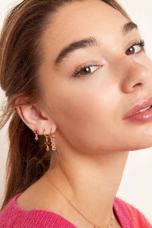 Boucles D'oreilles Trois Ronds - Collection Sparkle Cuivré h5 Image3