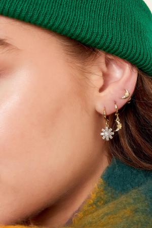 Clous D'oreilles Lune - Collection Sparkle Cuivré h5 Image2