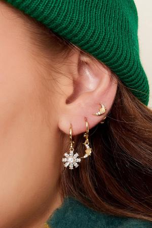 Clous D'oreilles Lune - Collection Sparkle Cuivré h5 Image3
