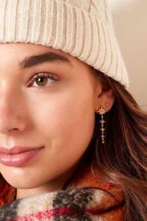 Clous D'oreilles Zircon - Collection Sparkle Cuivré h5 Image2