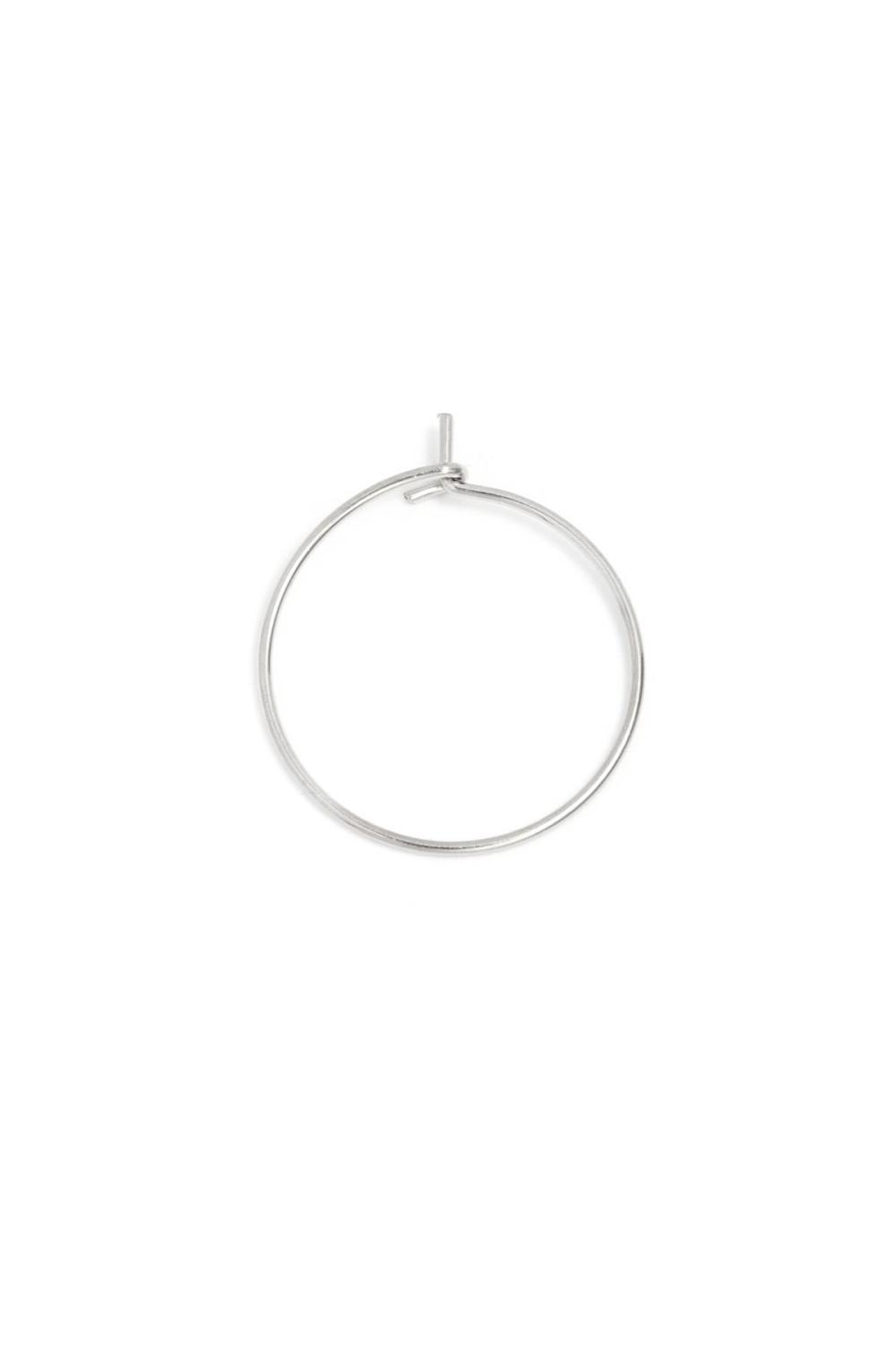 Ensemble De Créoles Hoop Modèle 3 Argenté Acier Inoxydable 