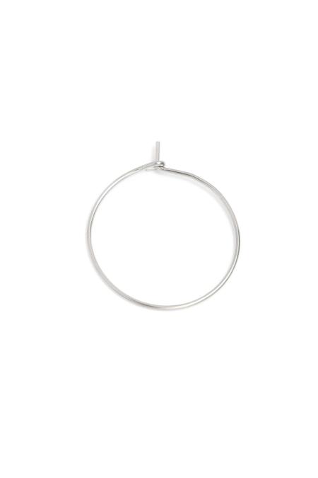 Ensemble de créoles Hoop modèle 4 Argenté Acier inoxydable
