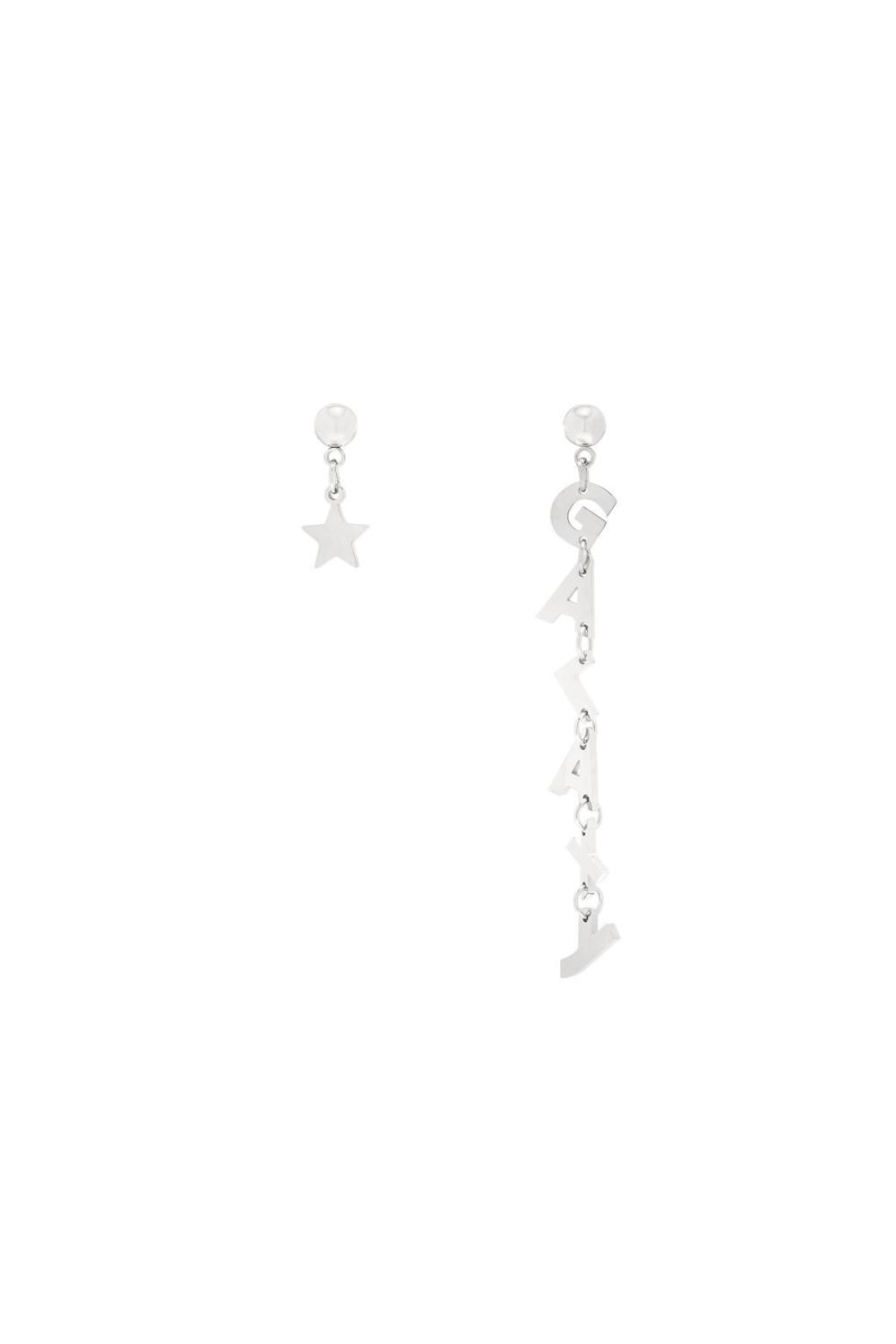 Earrings Galaxy Star Argenté Acier Inoxydable