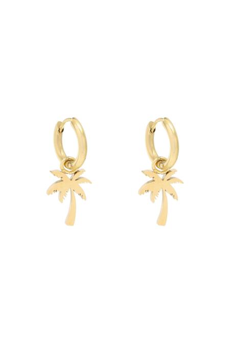 Boucles d'oreilles Summer Palm Acier inoxydable