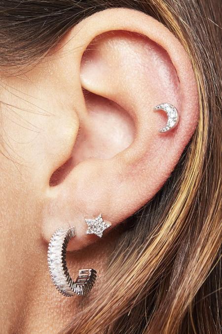Boucles D'oreilles Classy Argenté Cuivré 2