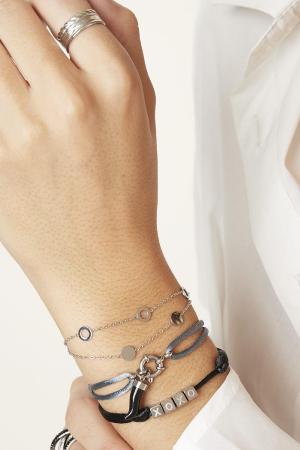 Bracelet Satin Kisses Marron Acier Inoxydable h5 Image3