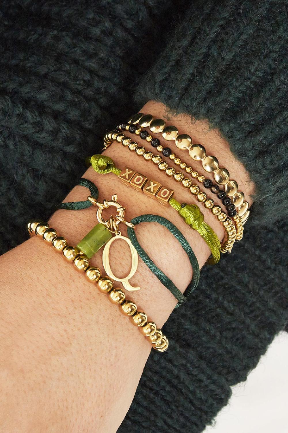 Bracelet Satin Kisses Marron Acier Inoxydable Image2