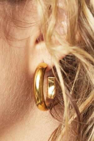 Boucles D'oreilles Hoops Smooth Acier Inoxydable h5 Image2