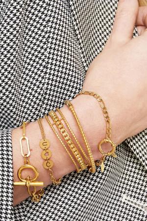 Bracelet Eye Heart You Couleur Or Acier Inoxydable h5 Image2