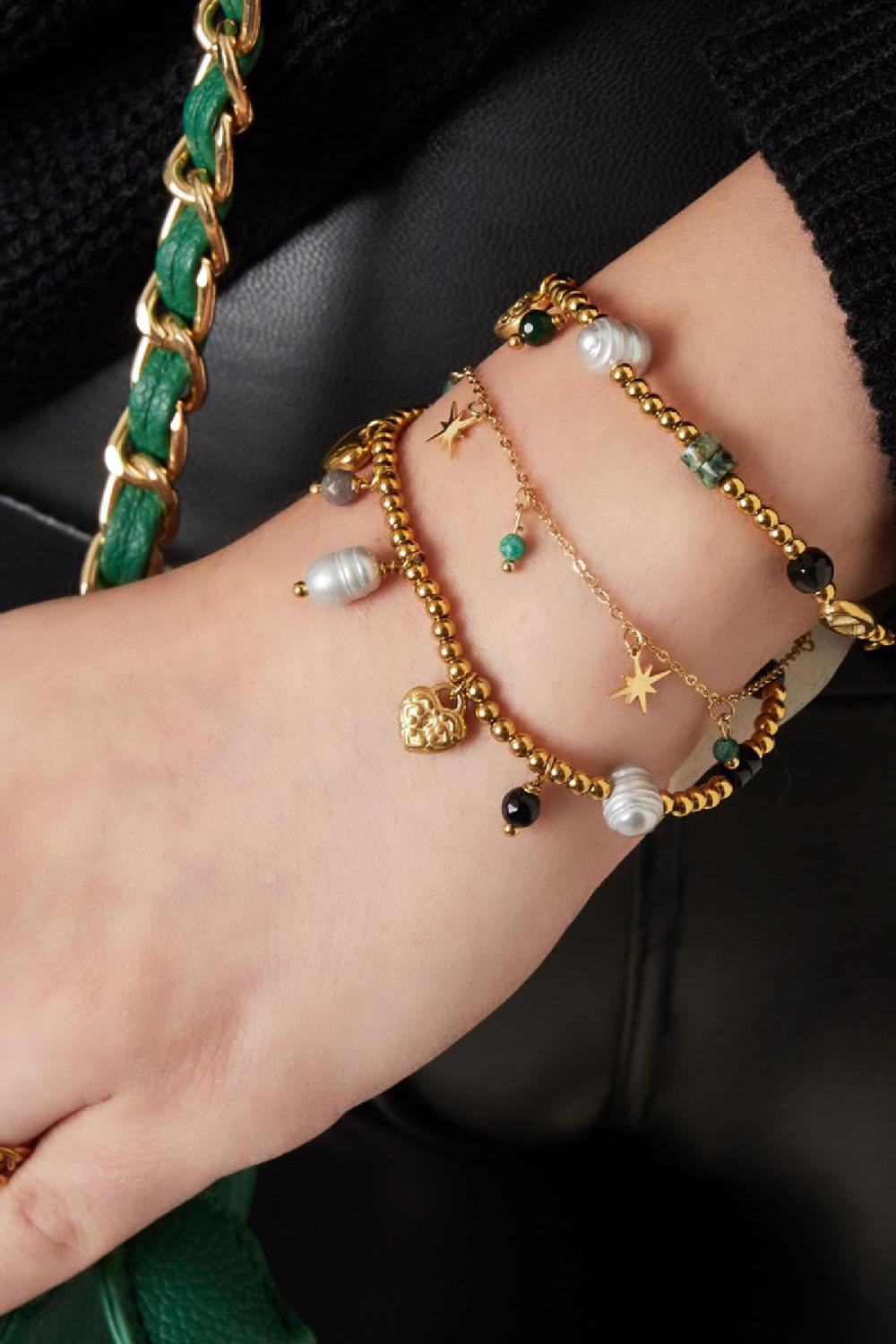 Bracelet & Perles Étoile Du Nord Acier Inoxydable h5Image2