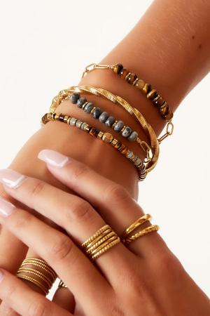 Gros Bracelet Avec Des Pierres Vert Stone h5 Image2