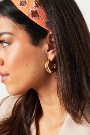 Clous D'oreilles Demi-Ronds Basic Large Acier Inoxydable h5 Image3