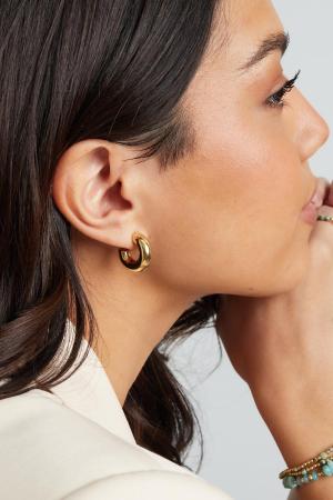 Clous D'oreilles Demi-Ronds Basiques Acier Inoxydable h5 Image2