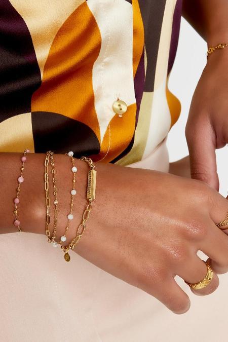 Bracelet trois couches de détails colorés Acier inoxydable 2