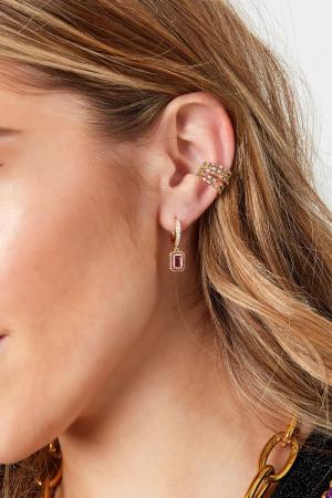 Manchette D'oreille Strass Cuivré h5 Image2