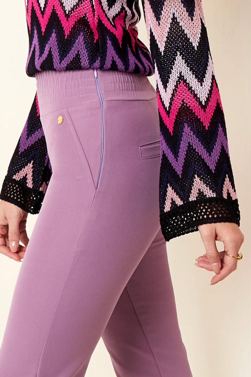 Leggings Femme En Polyester Coupe Slim Haute Élasticité Image6