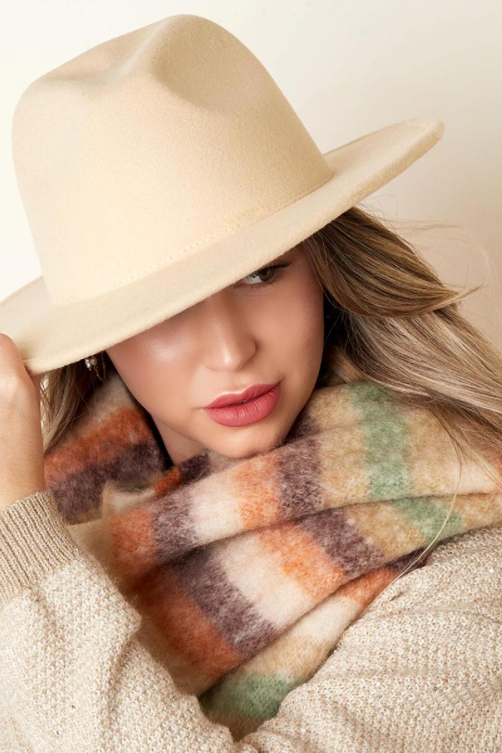 Chapeau Fédora Rouge Polyester h5Image2