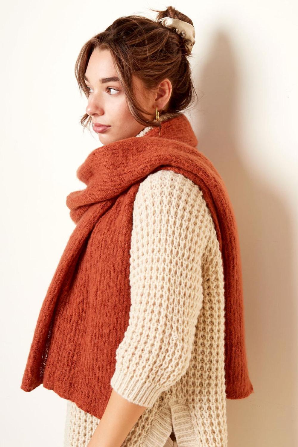 Echarpe Tricot Uni h5Image2