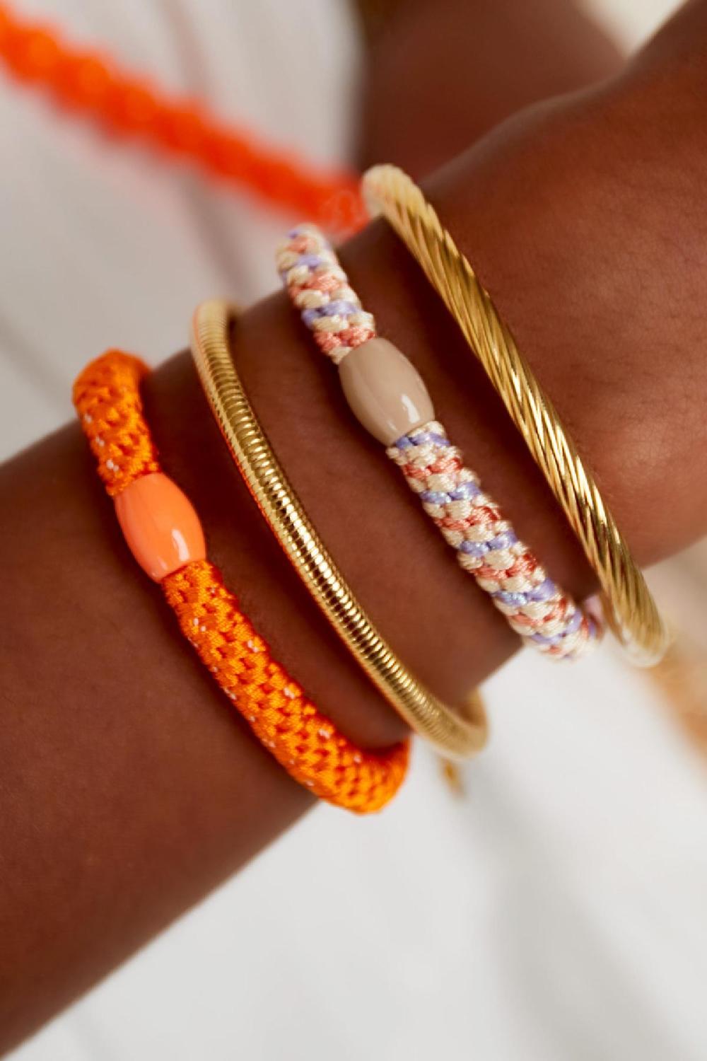Bracelets Élastiques À Cheveux Multicouleur Polyester Image3
