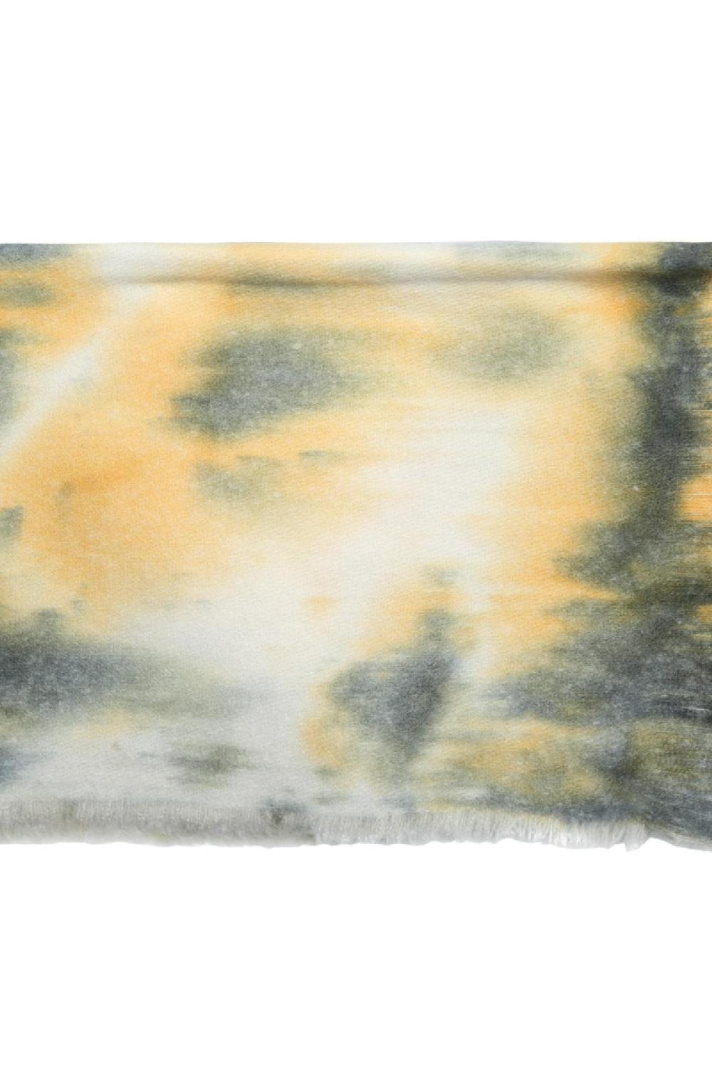 Écharpe Tie Dye Jaune Polyester h5Image2
