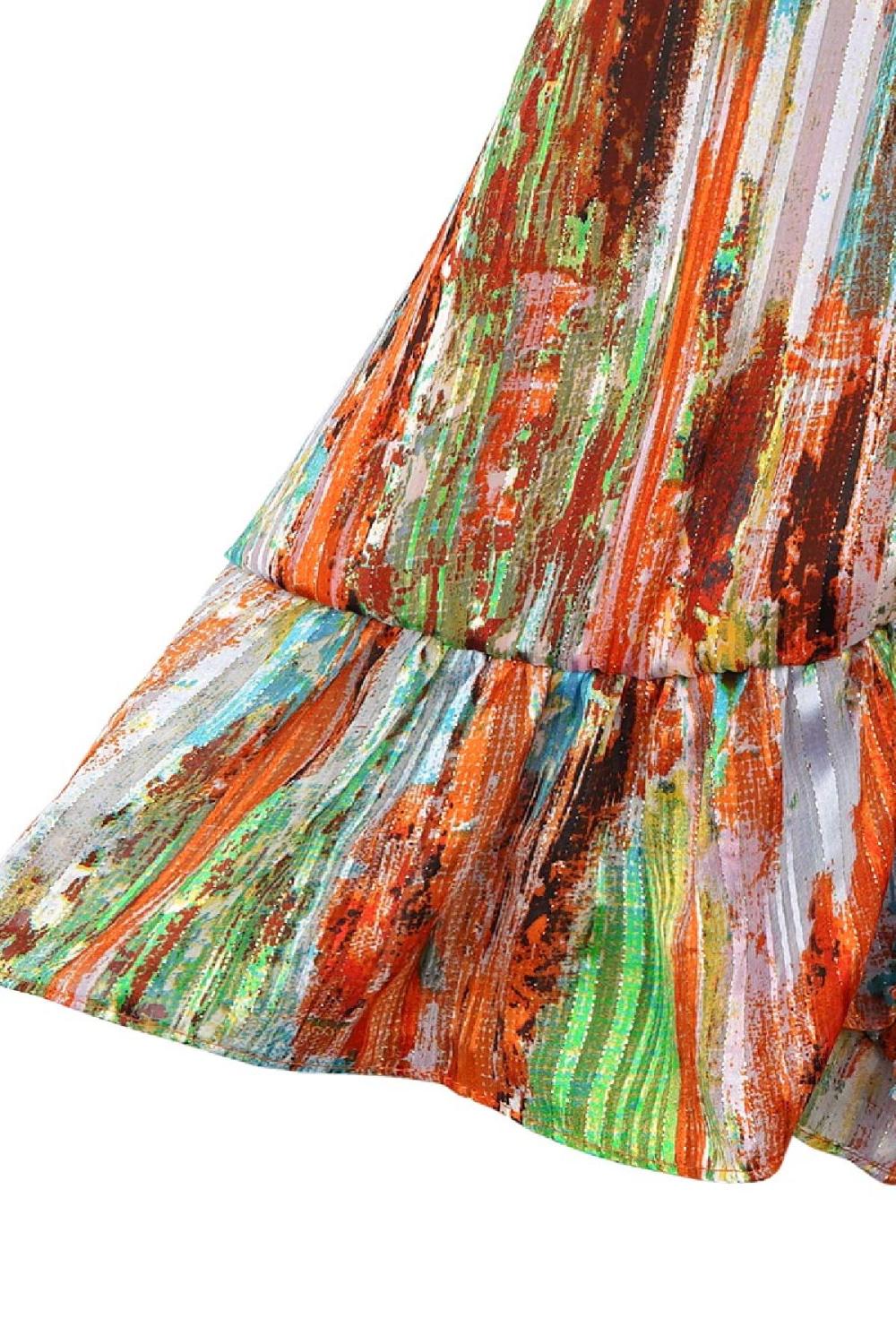 Robe Portefeuille Colorée Orange S Image5