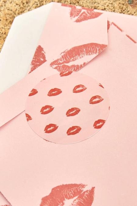 Autocollants lèvres Rose Paper 2