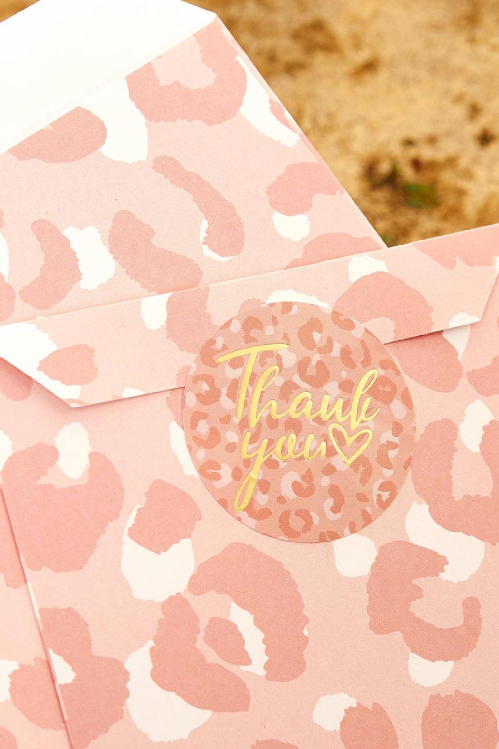 Stickers Merci Animal Rose Paper h5Image2