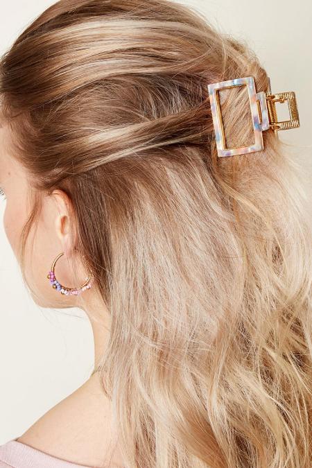 Barrette À Cheveux Ouverte Marbre Marron Sheet Material 2