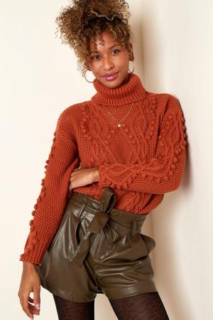 Pull Torsadé Beige S/M h5 Image3