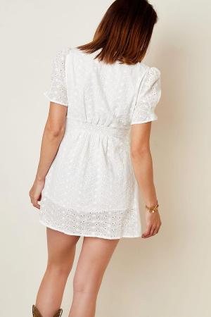 Robe En Broderie Anglaise Blanc S h5 Image6